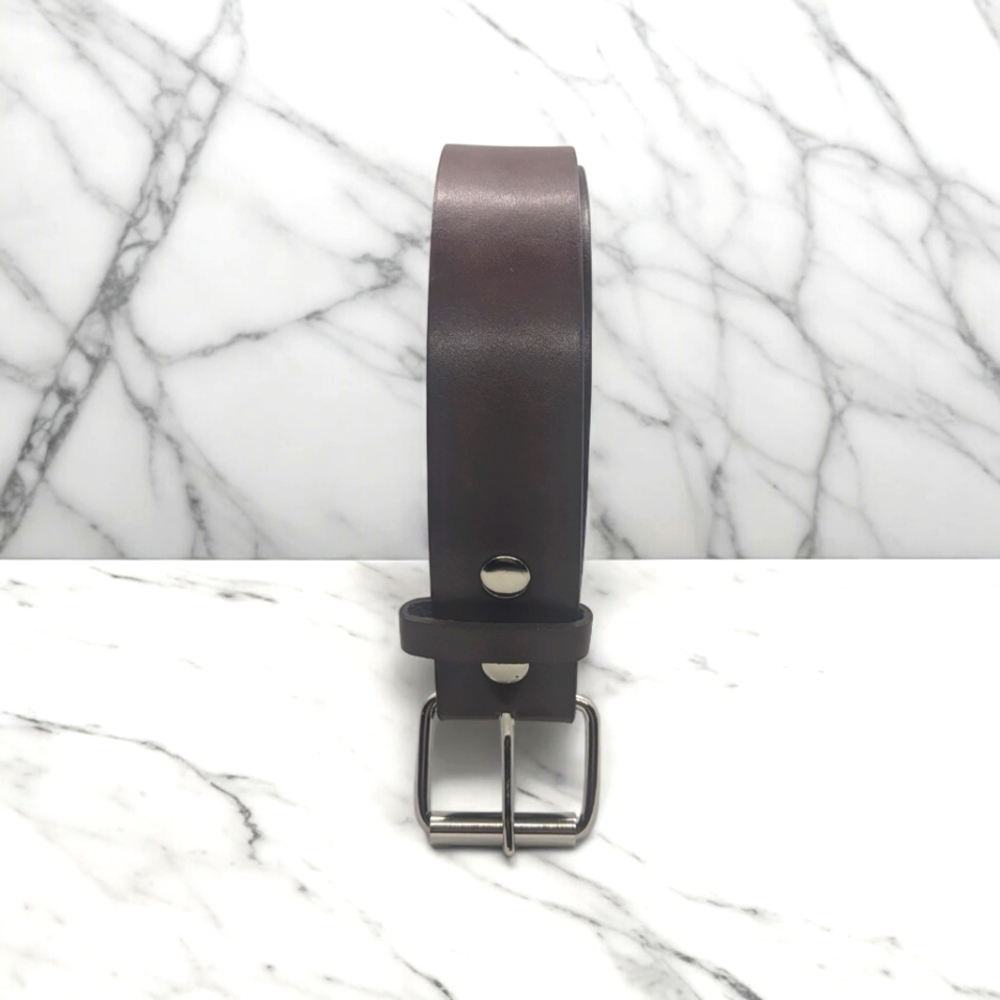 GENUINE LEATHER BELT brown in color with loops